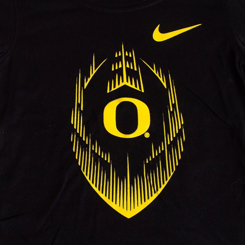 Classic Oregon O, Nike, Black, Crew Neck, Performance/Dri-FIT, Kids, Toddler, Football, Legend, T-Shirt, 766417
